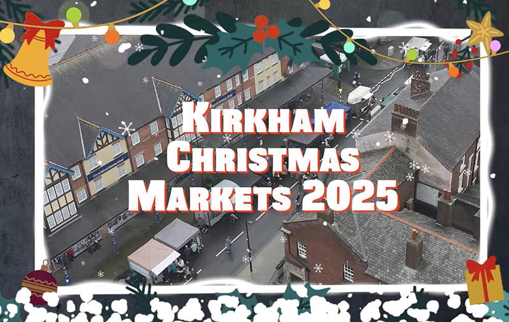 Kirkham Christmas Markets 2025 poster