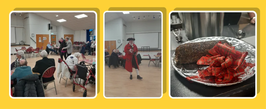 Burns Night banner of images